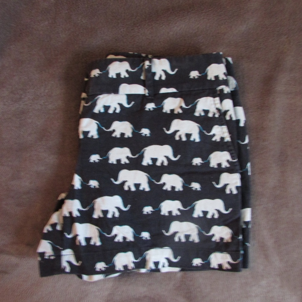 LOFT Elephant Print 2" Shorts